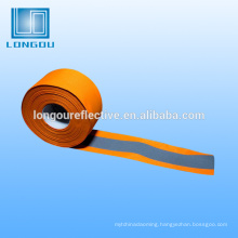 orange and silver high visibility reflective ribbon reflective tape
